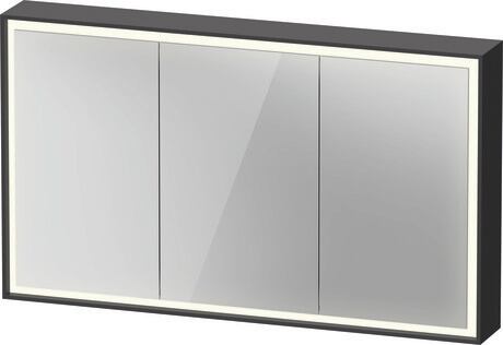 Mirror cabinet, VT7158049490000 Graphite, Body material: Highly compressed three-layer chipboard, Socket: Integrated, Number of sockets: 1, plug socket type: F
