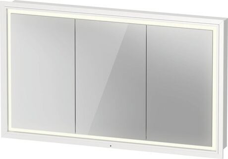 Mirror cabinet, VT7163018180000 White, Body material: Highly compressed three-layer chipboard, Socket: Integrated, Number of sockets: 1, plug socket type: F
