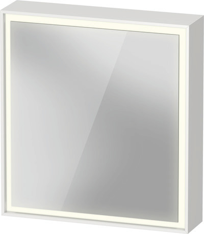 Mirror cabinet, VT7550R18180000 White, Hinge position: Right, Body material: Highly compressed three-layer chipboard, Socket: Integrated, Number of sockets: 1, plug socket type: F
