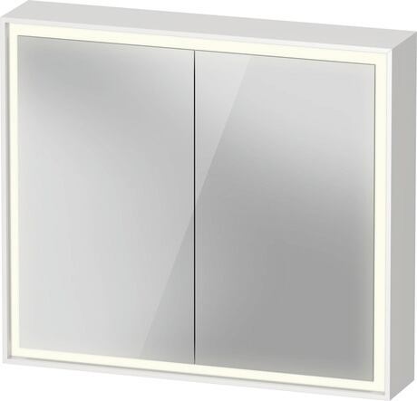 Mirror cabinet, VT7551018180000 White, Body material: Highly compressed three-layer chipboard, Socket: Integrated, Number of sockets: 1, plug socket type: F