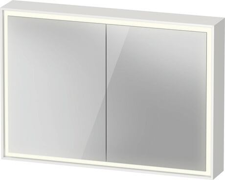 Mirror cabinet, VT7552018180000 White, Body material: Highly compressed three-layer chipboard, Socket: Integrated, Number of sockets: 1, plug socket type: F