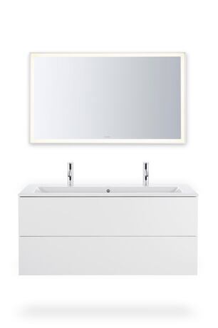 Wall Mounted Sink, 2361120024 White High Gloss, Number of basins: 2 Middle, Number of faucet holes: 1 Left, Right, cUPC listed: No