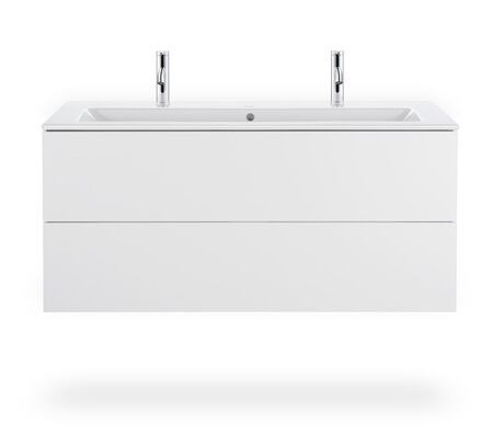 Meuble sous lavabo suspendu, LC624301818 Blanc mat, Décor