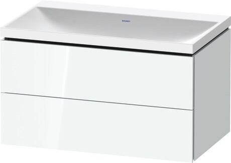 c-shaped set wall-mounted, LC6951N85850000 White High Gloss, Lacquer