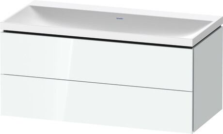 c-shaped set wall-mounted, LC6952N85850000 White High Gloss, Lacquer