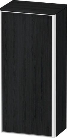 Semi-tall cabinet, VT1355L1616701W Hinge position: Left, Black oak Matt, Decor, Handle White aluminum