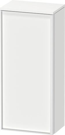 Semi-tall cabinet, VT1355L1818601W Hinge position: Left, White Matt, Decor, Handle White aluminum