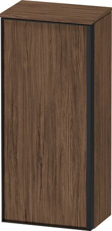 Semi-tall cabinet, VT1355L2121601G Hinge position: Left, Walnut dark Matt, Decor, Handle Graphite Aluminium