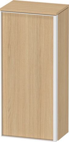 Semi-tall cabinet, VT1355L3030601W Hinge position: Left, Natural oak Matt, Decor, Handle White aluminum