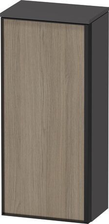 Semi-tall cabinet, VT1355L3549601G Hinge position: Left, Front: Oak terra Matt, Decor, Corpus: Graphite Matt, Decor, Handle Graphite Aluminium