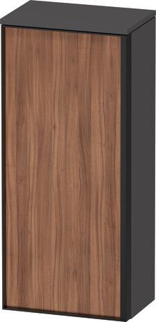 Semi-tall cabinet, VT1355L7949601G Hinge position: Left, Front: Walnut Matt, Decor, Corpus: Graphite Matt, Decor, Handle Graphite Aluminium