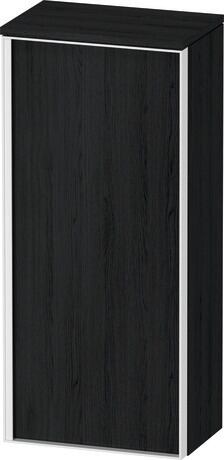 Semi-tall cabinet, VT1355R1616701W Hinge position: Right, Black oak Matt, Decor, Handle White aluminum