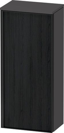 Semi-tall cabinet, VT1355R1649701G Hinge position: Right, Front: Black oak Matt, Decor, Corpus: Graphite Matt, Decor, Handle Graphite Aluminium