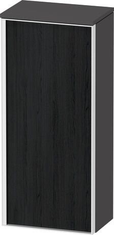 Semi-tall cabinet, VT1355R1649701W Hinge position: Right, Front: Black oak Matt, Decor, Corpus: Graphite Matt, Decor, Handle White aluminum