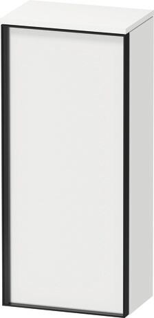 Semi-tall cabinet, VT1355R1818701G Hinge position: Right, White Matt, Decor, Handle Graphite Aluminium