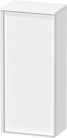 Semi-tall cabinet, VT1355R1818701W Hinge position: Right, White Matt, Decor, Handle White aluminum