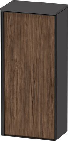 Semi-tall cabinet, VT1355R2149701G Hinge position: Right, Front: Walnut dark Matt, Decor, Corpus: Graphite Matt, Decor, Handle Graphite Aluminium