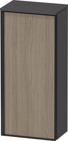 Semi-tall cabinet, VT1355R3549701G Hinge position: Right, Front: Oak terra Matt, Decor, Corpus: Graphite Matt, Decor, Handle Graphite Aluminium