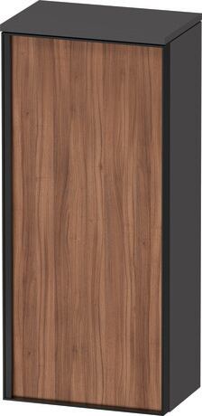 Semi-tall cabinet, VT1355R7949701G Hinge position: Right, Front: Walnut Matt, Decor, Corpus: Graphite Matt, Decor, Handle Graphite Aluminium