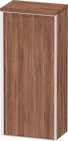 Semi-tall cabinet, VT1355R7979701W Hinge position: Right, Walnut Matt, Decor, Handle White aluminum