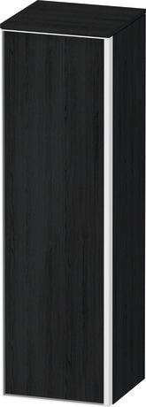 Semi-tall cabinet, VT1356L1616601W Hinge position: Left, Black oak Matt, Decor, Handle White aluminum