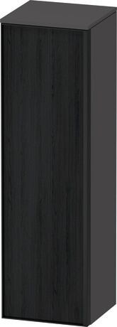 Semi-tall cabinet, VT1356L1649701G Hinge position: Left, Front: Black oak Matt, Decor, Corpus: Graphite Matt, Decor, Handle Graphite Aluminium