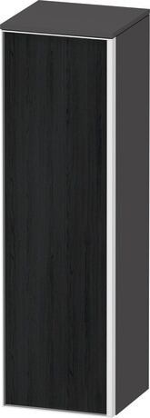 Semi-tall cabinet, VT1356L1649701W Hinge position: Left, Front: Black oak Matt, Decor, Corpus: Graphite Matt, Decor, Handle White aluminum