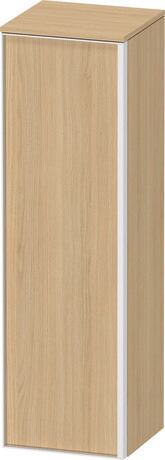 Semi-tall cabinet, VT1356L3030601W Hinge position: Left, Natural oak Matt, Decor, Handle White aluminum
