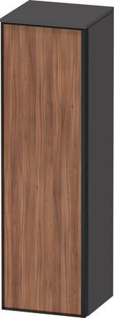 Semi-tall cabinet, VT1356L7949701G Hinge position: Left, Front: Walnut Matt, Decor, Corpus: Graphite Matt, Decor, Handle Graphite Aluminium