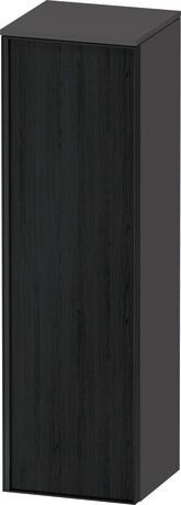 Semi-tall cabinet, VT1356R1649601G Hinge position: Right, Front: Black oak Matt, Decor, Corpus: Graphite Matt, Decor, Handle Graphite Aluminium