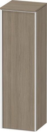 Semi-tall cabinet, VT1356R3535601W Hinge position: Right, Oak terra Matt, Decor, Handle White aluminum