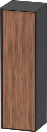 Semi-tall cabinet, VT1356R7949601G Hinge position: Right, Front: Walnut Matt, Decor, Corpus: Graphite Matt, Decor, Handle Graphite Aluminium