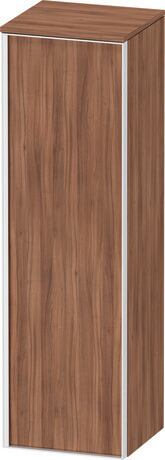 Semi-tall cabinet, VT1356R7979701W Hinge position: Right, Walnut Matt, Decor, Handle White aluminum
