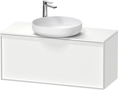 Console vanity unit wall-mounted, VT478101818000W White Matt, Decor, Handle White