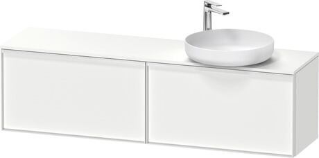 Console vanity unit wall-mounted, VT4783R1818000W White Matt, Decor, Handle White