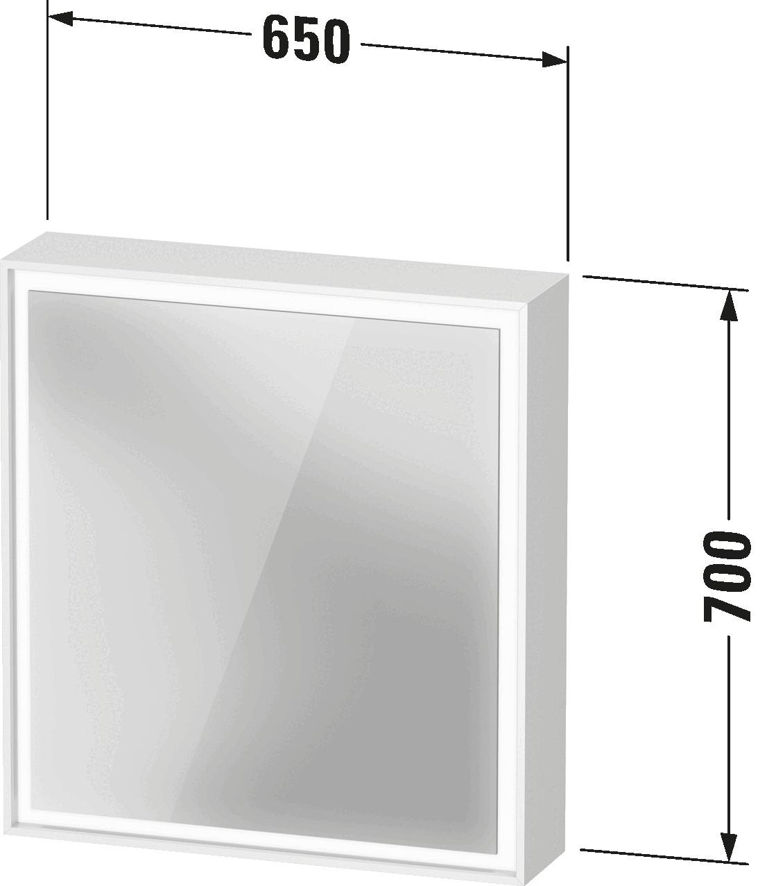 Mirror cabinet, LC7550 L/R