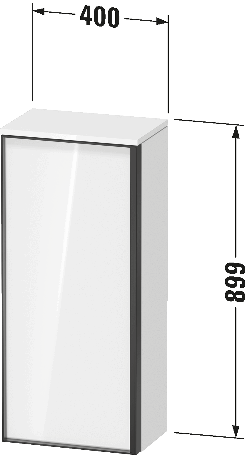 Semi-tall cabinet, VT1355 L/R