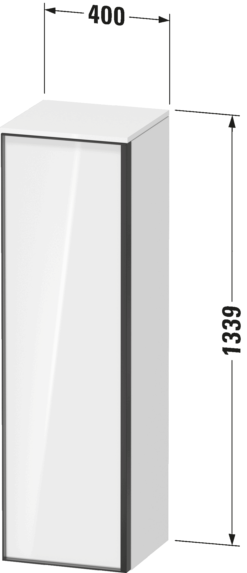 Semi-tall cabinet, VT1356 L/R