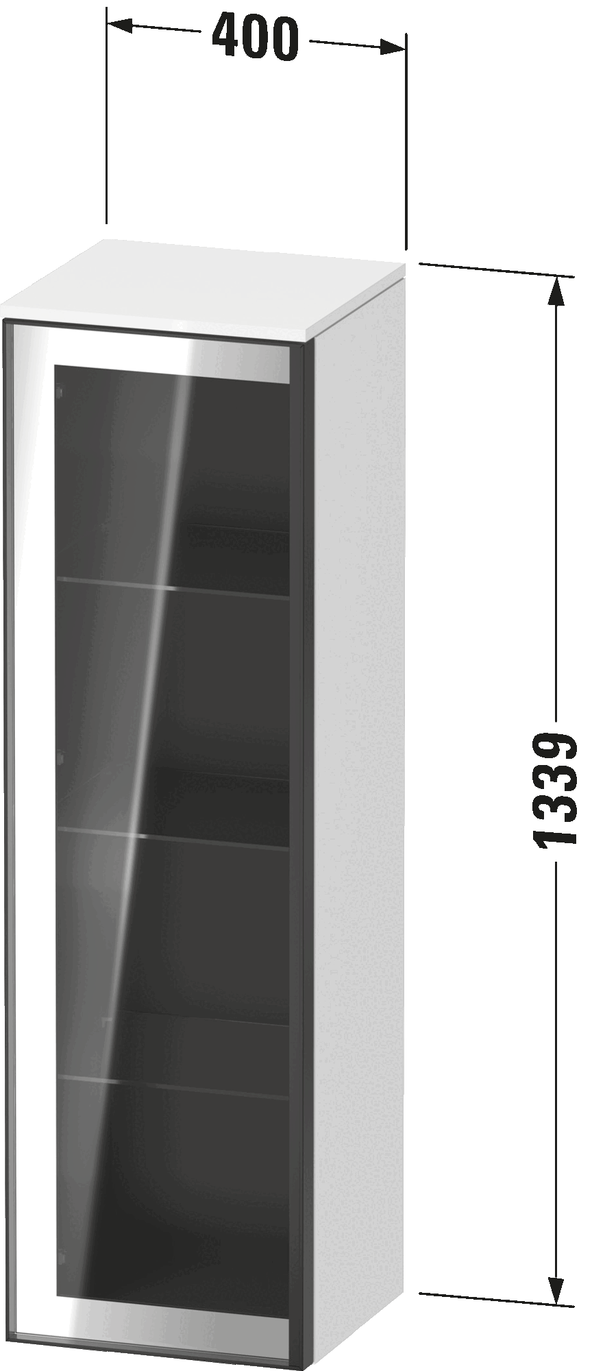 Semi-tall cabinet, VT1358 L/R