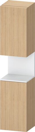 Tall cabinet, QA1346R18306010 Hinge position: Right, Natural oak Matt, Decor, Niche lighting Integrated