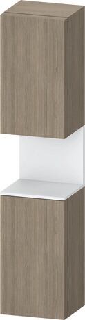 Tall cabinet, QA1346R18356010 Hinge position: Right, Oak terra Matt, Decor, Niche lighting Integrated