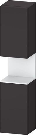 Tall cabinet, QA1346R18806010 Hinge position: Right, Graphite Super Matt, Decor, Niche lighting Integrated