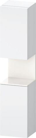 Tall cabinet, QA1346L22187010 Hinge position: Left, White Matt, Decor, Niche lighting Integrated