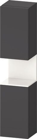 Tall cabinet, QA1346R22497010 Hinge position: Right, Graphite Matt, Decor, Niche lighting Integrated