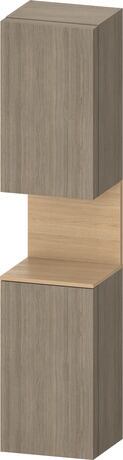 Tall cabinet, QA1346L30357010 Hinge position: Left, Oak terra Matt, Decor, Niche lighting Integrated