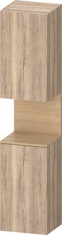 Tall cabinet, QA1346L30557010 Hinge position: Left, Marbled Oak Matt, Decor, Niche lighting Integrated