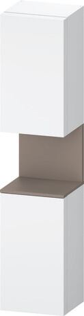 Tall cabinet, QA1346L43186010 Hinge position: Left, White Matt, Decor, Niche lighting Integrated