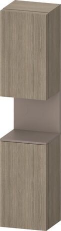 Tall cabinet, QA1346L43357010 Hinge position: Left, Oak terra Matt, Decor, Niche lighting Integrated