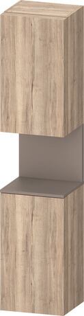 Tall cabinet, QA1346R43556010 Hinge position: Right, Marbled Oak Matt, Decor, Niche lighting Integrated