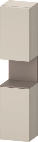 Tall cabinet, QA1346L43837010 Hinge position: Left, taupe Super Matt, Decor, Niche lighting Integrated